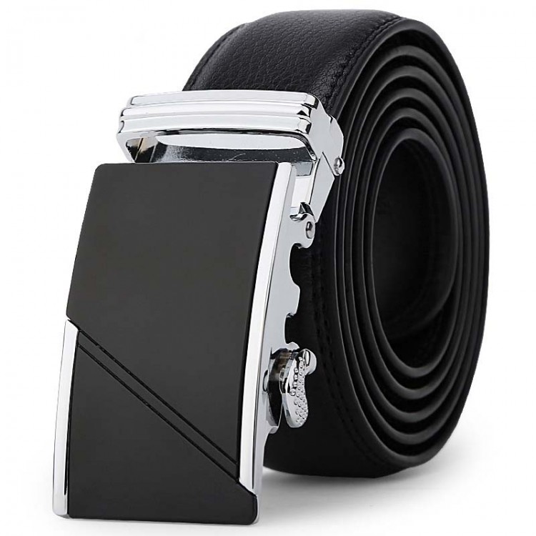 Men's Genuine Leather Belt Automatic Buckle