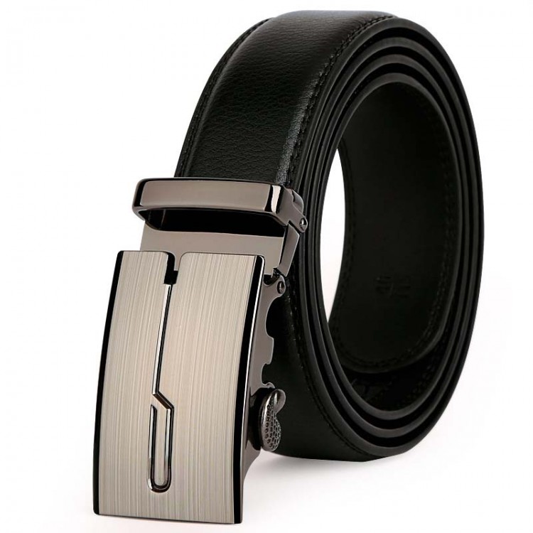 Men's Genuine Leather Belt Automatic Buckle