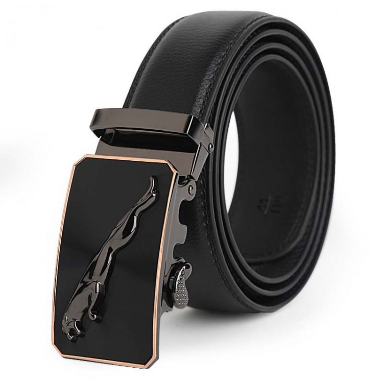 Men's Genuine Leather Belt Automatic Buckle