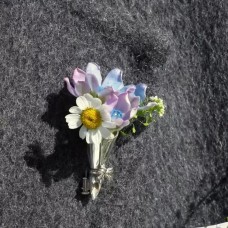 Miniature Vase Brooch | Wearable Flower Holder Pin for Real Flowers