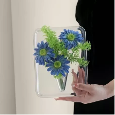 Minimalist Acrylic Photo Frame Vase | Creative Transparent Flower Holder
