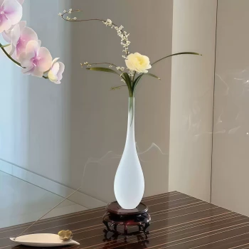 Minimalist Zen Glass Bud Vase | "Pure Bottle" Modern Oriental Decor