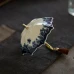 Creative Spinning Umbrella Tea Strainer | Handcrafted Blue and White Porcelain Tea Infuser