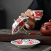 Creative Spinning Umbrella Tea Strainer | Handcrafted Blue and White Porcelain Tea Infuser