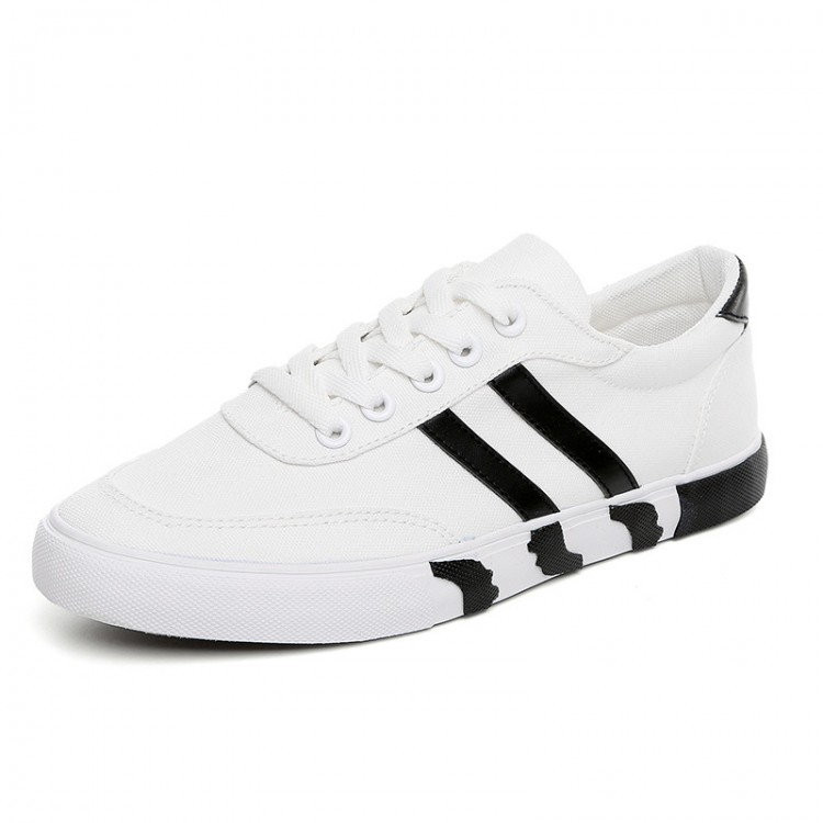 Striped canvas shoes
