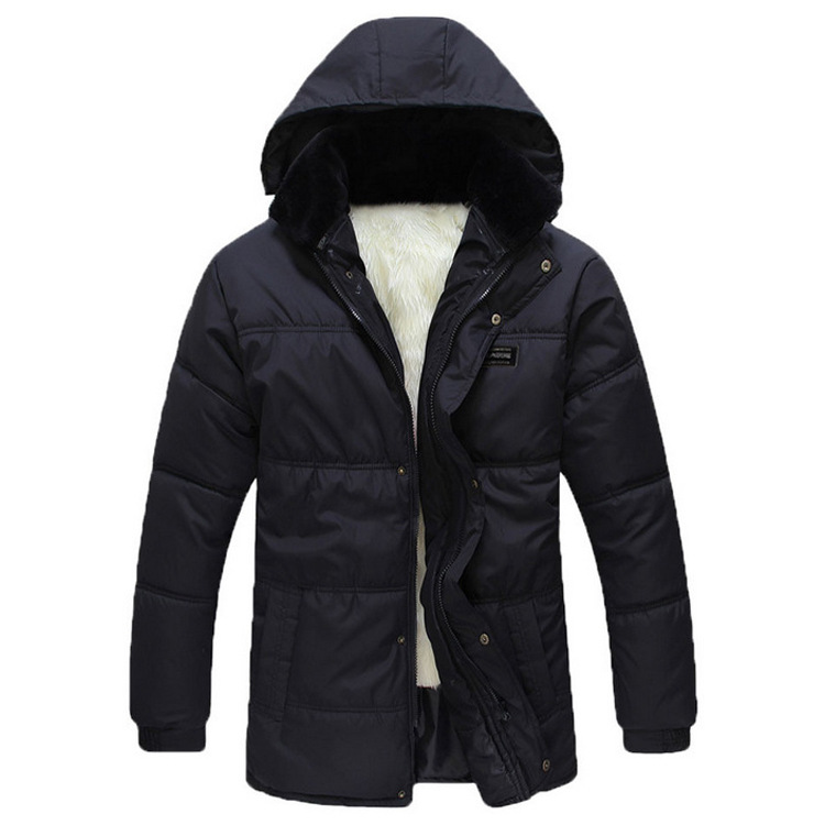 Hooded cotton-padded jacket