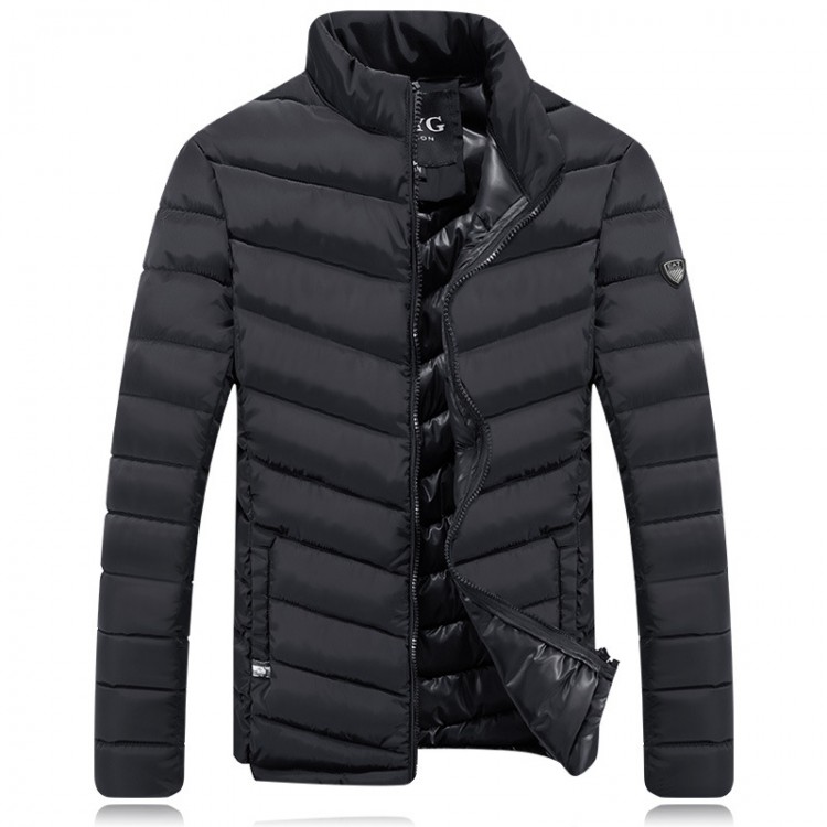 Zipper cotton-padded jacket