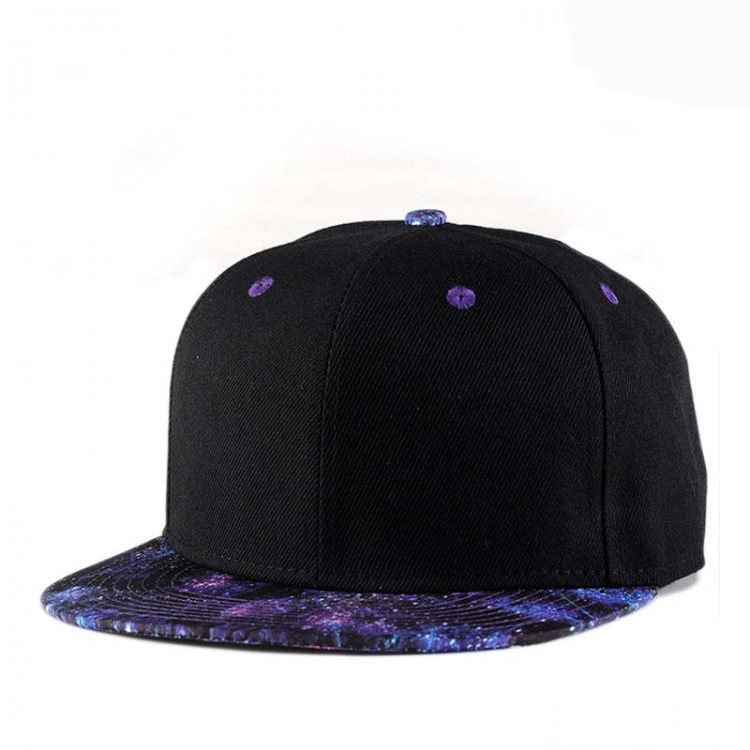 Hip Hop Hat With A Straight Visor Baseball Cap Stars