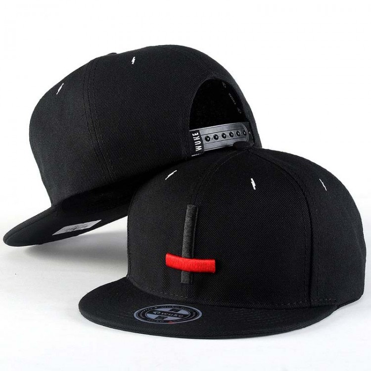 Hip Hop Hat With A Straight Visor Baseball Cap Cross