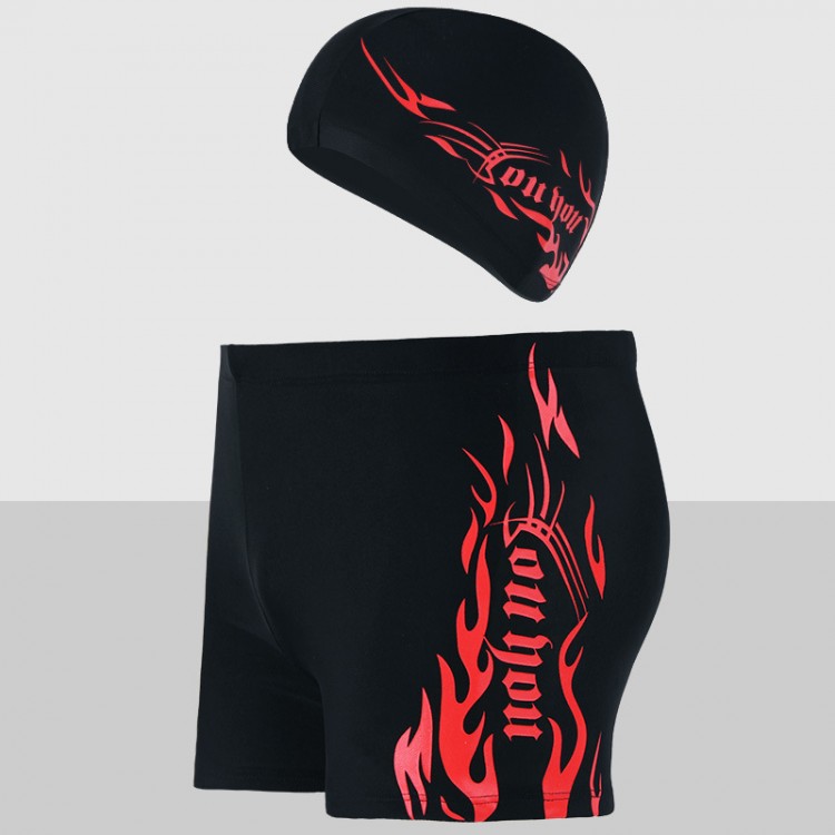 Flame swimming suit