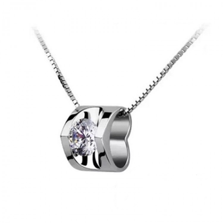 Heart-shaped pendant S925