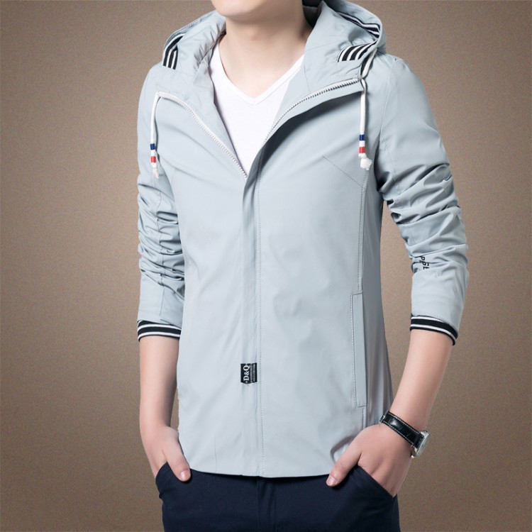 Hooded zipper jacket