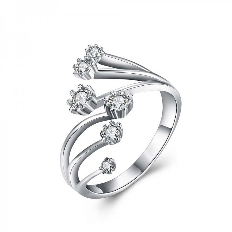 1 Carat Crown Six Claw Ring 