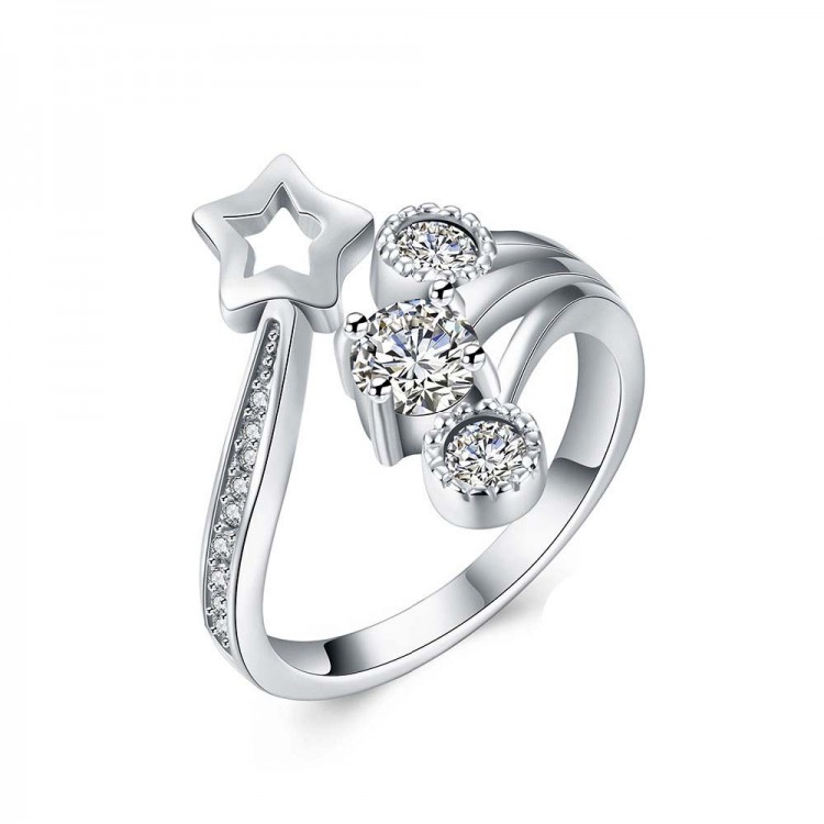 1 Carat Crown Six Claw Ring 